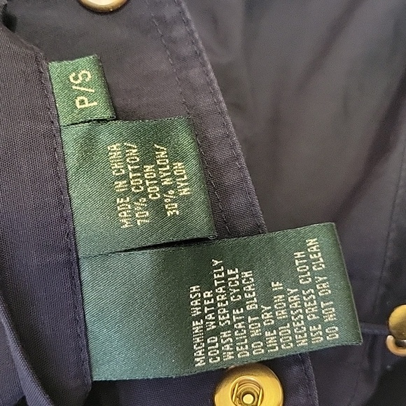 Lauren Ralph Lauren Women's Reversible Vest Small Blue/Green *(Hoddie Missing) - Picture 10 of 16